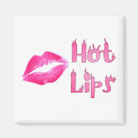 HOT HOT HOT LIPS by SHARON SHARPE Refrigerator Magnets