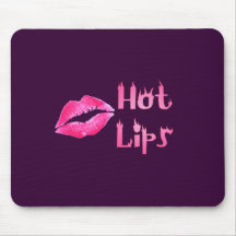 HOT HOT HOT LIPS by SHARON SHARPE Mousepads