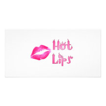 HOT HOT HOT LIPS by SHARON SHARPE Photo Cards