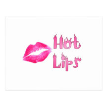 HOT HOT HOT LIPS by SHARON SHARPE Post Card