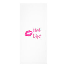 HOT HOT HOT LIPS by SHARON SHARPE Personalized Rack Card