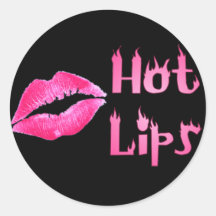 HOT HOT HOT LIPS by SHARON SHARPE Stickers