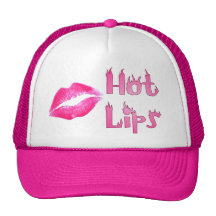 HOT HOT HOT LIPS by SHARON SHARPE Trucker Hats