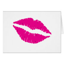 Hot Lips Greeting Cards
