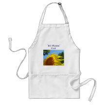 Hot Mamma Cook! apron gifts Yellow Sunflower