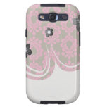 hot pink and brown damask design samsung galaxy SIII covers