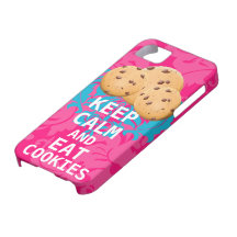 Hot Pink Damask KEEP CALM AND Eat Cookies