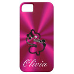 HOT PINK DIAMOND & SATIN DOLLAR SIGN iPhone 5 CASE