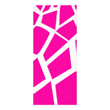 Hot Pink Giraffe Pattern Wild Animal Prints Custom Invite