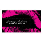 Hot Pink Makeup Business Cards