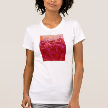 Hot Pink Purple Concentric Circles Mosaic Swirls Tee Shirt