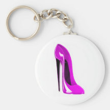 hot pink stiletto shoe key chains