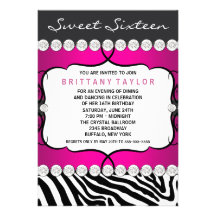 Zebra Invitation Template