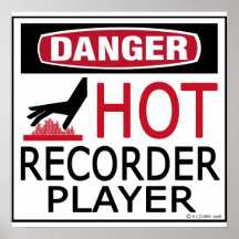 Hot Recorder Player Poster