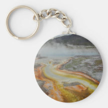 Hot Spring Thermal Pools Keychains
