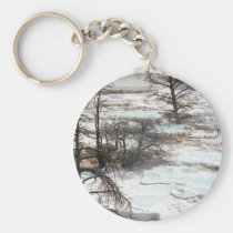 Hot Springs in New Zealand keychains