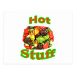 Hot Stuff Hot Pepper Photograph With Text Postcards