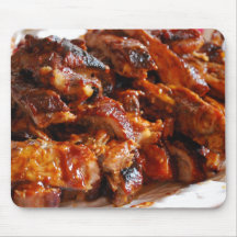 Hot Tasty Barbecue Ribs Mouse Pads