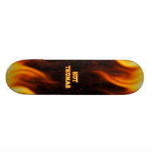 Hot Thomas fire and flames red marble Custom Skateboard