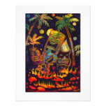 Hot Tiki Lava Invitations