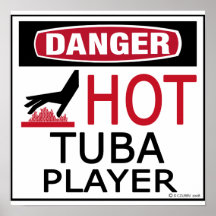 Hot Tuba Player Posters