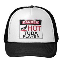 Hot Tuba Player Trucker Hats