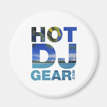 HOTDJGEAR Beach - DJ Djing Summer Music Magnets