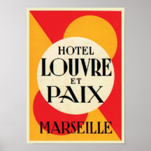 Hotel Louvre et Paix Marseille Posters
