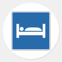 Hotel Motel Street Sign Stickers