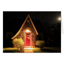 House and Moon Card
