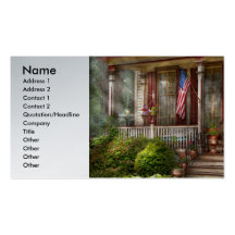 House - Belvidere, NJ - A classic American home Business Card Template