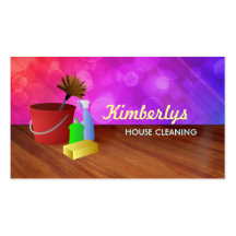 House Cleaning business cards