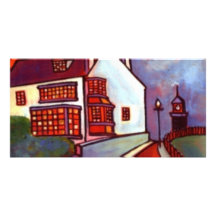 HOUSE ON THE HILL PICTURE CARD