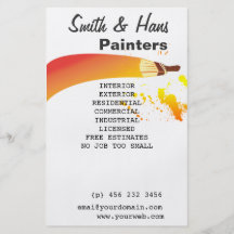 House Painter Artist Personalized Flyer