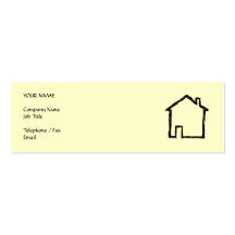 House Sketch. Black and Cream. Business Card