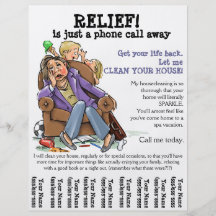 Housecleaning flyer (fully customisable)