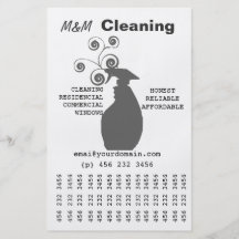 Housekeeping House Cleaning Business Services Personalized Flyer