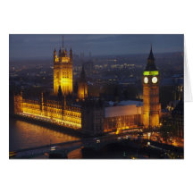 Houses of Parliament, Big Ben, Westminster Cards