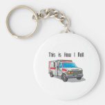 How I Roll Ambulance Keychains