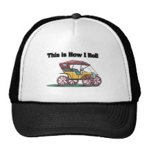 How I Roll (Old-fashioned Buggy/Car) Mesh Hat