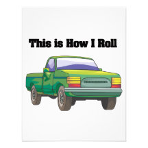 How I Roll (Pickup Truck) Personalized Announcements