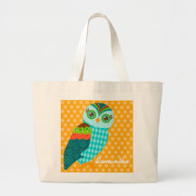 How Now Blue Owl - Custom Gift Tote Bag