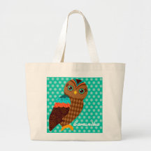 How Now Brown Owl - Custom Gift Tote Bag