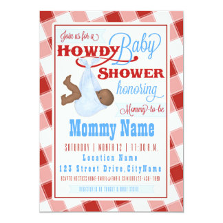 Western Baby Shower Invitation Templates