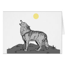 Howl At the Moon 2 Greeting Card