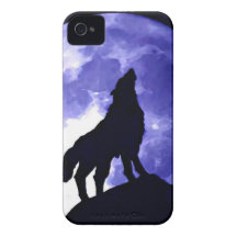 Howling Wolf & Fullmoon Case-Mate iPhone 4 Case