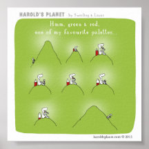 HP5020 "Harold's Planet" Posters