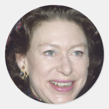 HRH Princess Margaret Round Sticker
