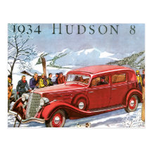 Hudson 1934 postcard