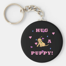 Hug A Puppy Key Chain